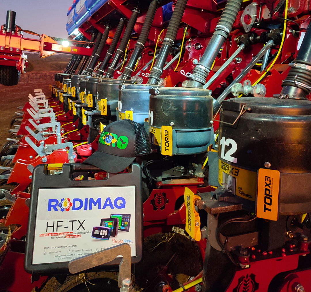 instalação de desligamento linha a linha em plantadeira rodimaq